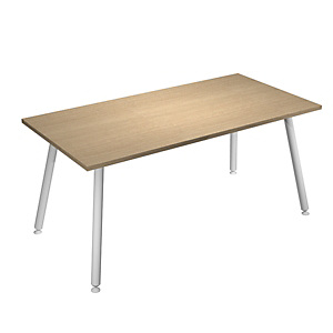 ARTEXPORT FLORENCE ITALY Mesa de oficina Woody, 160 x 80 x 74,4 cm, pata metal, color roble ARTEXPORT FLORENCE ITALY Mesa de oficina Woody, 160 x 80 x 74,4 cm, pata metal, color roble