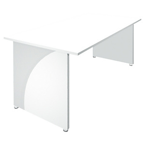 ARTEXPORT FLORENCE ITALY Mesa recta con patas tipo panel 80 cm blanco/aluminio Europa ARTEXPORT FLORENCE ITALY Mesa recta con patas tipo panel 80 cm blanco/aluminio Europa