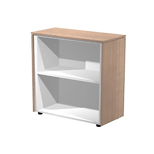 ARTEXPORT FLORENCE ITALY Mueble bajo Executive, 82,8 x 43 x 81,4 cm, color nogal / aluminio ARTEXPORT FLORENCE ITALY Mueble bajo Executive, 82,8 x 43 x 81,4 cm, color nogal / aluminio