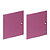 ARTEXPORT FLORENCE ITALY Puertas violeta Maxicolor, pack de 2 - 1