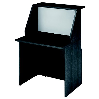 ARTEXPORT Mostrador de recepción recto 80 cm negro/blanco - 1