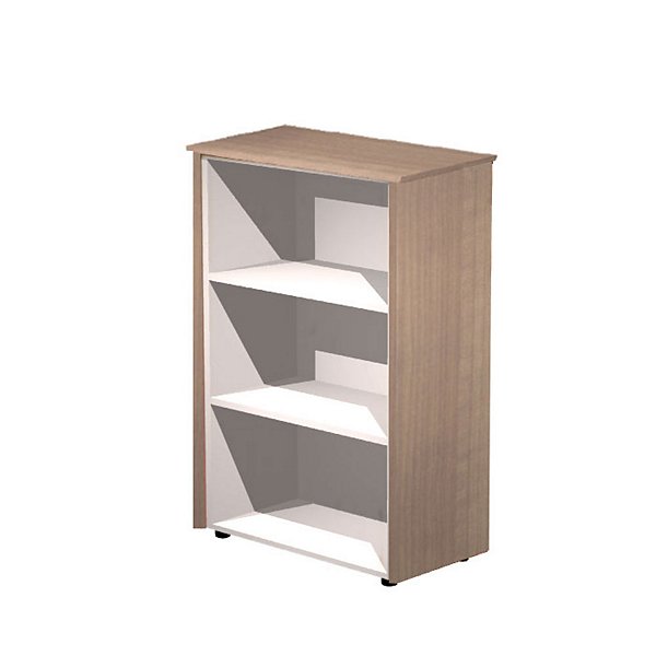 ARTEXPORT Mueble mediano Executive, 82,8 x 43 x 119,8 cm, color nogal / aluminio - 1