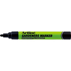 Artline Marcatore permanente per giardinaggio Gardeners, Punta tonda 2,3 mm, Nero (confezione 12 pezzi)