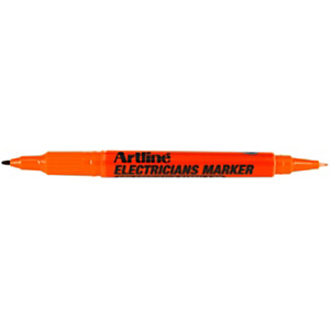 Artline Marcatore permanente per materiale elettrico Electricians, Doppia punta 0,4-1 mm, Arancio (confezione 12 pezzi) Artline Marcatore permanente per materiale elettrico Electricians, Doppia punta 0,4-1 mm, Arancio (confezione 12 pezzi)