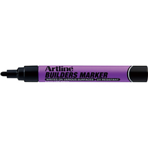 Artline Marcatore permanente per materiali edili Builders, Punta tonda 2,3 mm, Nero (confezione 12 pezzi) Artline Marcatore permanente per materiali edili Builders, Punta tonda 2,3 mm, Nero (confezione 12 pezzi)