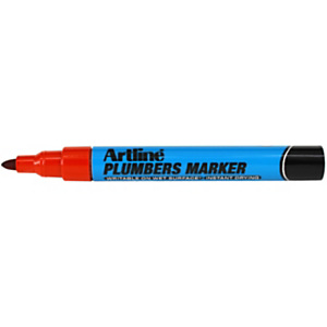 Artline Marcatore permanente per materiali idraulici Plumbers, Punta tonda 1,5 mm, Rosso (confezione 12 pezzi) Artline Marcatore permanente per materiali idraulici Plumbers, Punta tonda 1,5 mm, Rosso (confezione 12 pezzi)