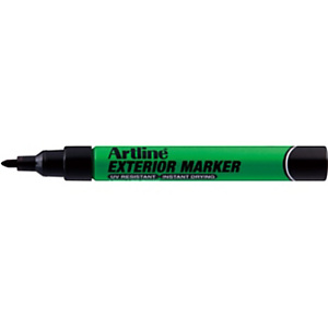 Artline Marcatore permanente per uso esterno Exterior, Punta tonda 1,5 mm, Nero (confezione 12 pezzi) Artline Marcatore permanente per uso esterno Exterior, Punta tonda 1,5 mm, Nero (confezione 12 pezzi)