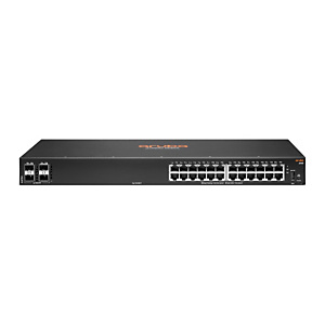 ARUBA HPE Aruba Networking 6100 24G 4SFP+, Géré, L3, Gigabit Ethernet (10/100/1000), Grille de montage, 1U JL678A#ABB ARUBA HPE Aruba Networking 6100 24G 4SFP+, Géré, L3, Gigabit Ethernet (10/100/1000), Grille de montage, 1U JL678A#ABB