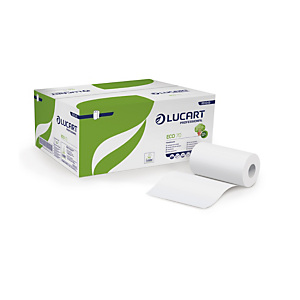 Asciugamani di carta in rotolo pretagliato Eco 70 Lucart Asciugamani di carta in rotolo pretagliato Eco 70 Lucart