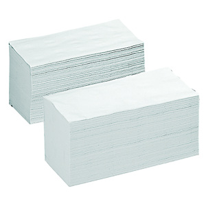 Asciugamano di carta piegato, 4.000 pezzi, 250 mm, Bianco (confezione 4.000 pezzi) Asciugamano di carta piegato, 4.000 pezzi, 250 mm, Bianco (confezione 4.000 pezzi)