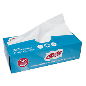 ASCIUGO Fazzoletti, 3 veli, 120 pezzi, 240 mm, Bianco ASCIUGO Fazzoletti, 3 veli, 120 pezzi, 240 mm, Bianco