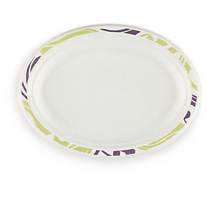 Assiette ovale carton moulé CHINET