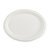 Assiette ovale et plate en fibres végétales - Blanc - Lot de 50 - 1