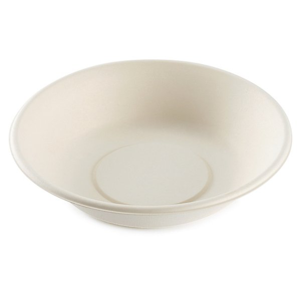 Assiette plate ronde en canne à sucre 23 cm - 3