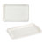 Assiette rectangulaire en carton blanc - 3
