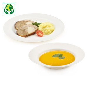 Assiette ronde en canne à sucre Gamme Premium Assiette ronde en canne à sucre Gamme Premium