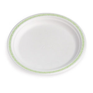 Assiette ronde en carton moulé 100% recyclé Chinet®