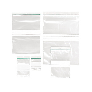 Assortiment de 500 sachets plastique 50% recyclé zip à bandes blanches 100 microns RAJA Assortiment de 500 sachets plastique 50% recyclé zip à bandes blanches 100 microns RAJA