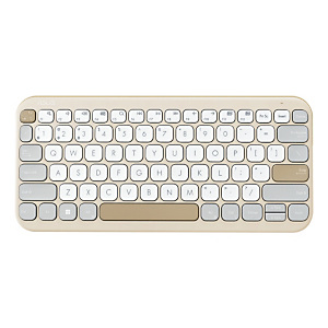 ASUS Marshmallow Keyboard KW100, 75%, Sans fil, Bluetooth, Commutateur de touche « ciseaux », Beige, Gris, Blanc 90XB0880-BKB0C0 ASUS Marshmallow Keyboard KW100, 75%, Sans fil, Bluetooth, Commutateur de touche « ciseaux », Beige, Gris, Blanc 90XB0880-BKB0C0