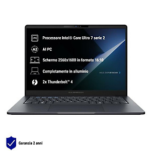 ASUS NOTEBOOK, Notebook e workstation portatili, B5405cca-nz0188x 14/u7/64/1tb, B5405CCA-NZ188X ASUS NOTEBOOK, Notebook e workstation portatili, B5405cca-nz0188x 14/u7/64/1tb, B5405CCA-NZ188X