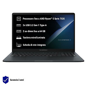 ASUS NOTEBOOK, Notebook e workstation portatili, Bm1503cda-s70844x 16/512/r5, BM153CDA-S7844X ASUS NOTEBOOK, Notebook e workstation portatili, Bm1503cda-s70844x 16/512/r5, BM153CDA-S7844X