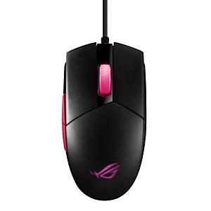 Asustek ASUS ROG Strix Impact II Electro Punk, Óptico, USB tipo A, 6200 DPI, Negro, Rosa 90MP01U0-BMUA00 Asustek ASUS ROG Strix Impact II Electro Punk, Óptico, USB tipo A, 6200 DPI, Negro, Rosa 90MP01U0-BMUA00