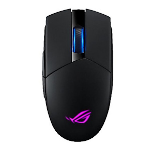 Asustek ASUS ROG Strix Impact II Wireless, mano derecha, Óptico, RF Wireless+USB Type-C, 16000 DPI, Negro 90MP01P0-BMUA00 Asustek ASUS ROG Strix Impact II Wireless, mano derecha, Óptico, RF Wireless+USB Type-C, 16000 DPI, Negro 90MP01P0-BMUA00