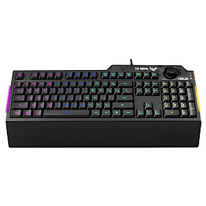 Asustek ASUS TUF Gaming K1, Full-size (100%), USB, Interruptor de membrana, LED RGB, Negro 90MP01X0-BKSA00 Asustek ASUS TUF Gaming K1, Full-size (100%), USB, Interruptor de membrana, LED RGB, Negro 90MP01X0-BKSA00