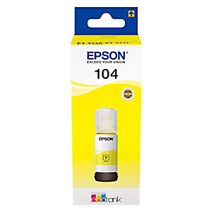 Authentieke inktpatroon EPSON 104 geel voor inkjet printers