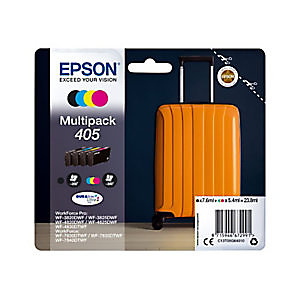 Authentieke inktpatroon EPSON 405 zwart, cyaan, Magenta, geel voor inkjet printers