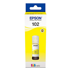 Authentieke inktpatroon EPSON Eco Tank 102 geel voor inkjet printers
