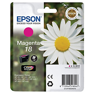 Authentieke inktpatroon EPSON Fleur 18 M magenta voor inkjet printers