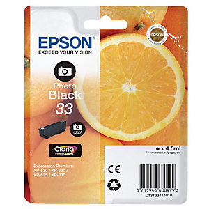 Authentieke inktpatroon EPSON Orange 33 zwart voor inkjet printers