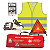 Auto veiligheidsset Esculape (driehoek + vest + deken + handschoenen + lamp) - 1
