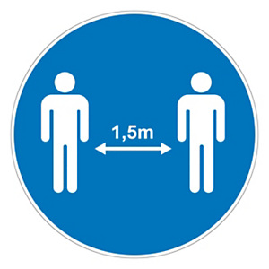 Autocollants pour distanciation sociale et hygiène des mains Autocollants pour distanciation sociale et hygiène des mains