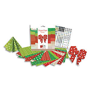 AVENUE MANDARINE 60 feuilles 20x20cm Origami Noël imprimé 2 faces avec 1 planche de stickers yeux AVENUE MANDARINE 60 feuilles 20x20cm Origami Noël imprimé 2 faces avec 1 planche de stickers yeux