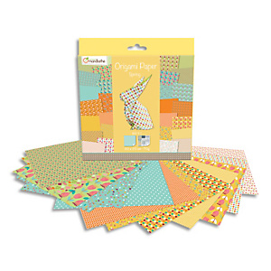 AVENUE MANDARINE 60 feuilles 20x20cm Origami Spring imprimé 2 faces avec 1 planche de stickers yeux AVENUE MANDARINE 60 feuilles 20x20cm Origami Spring imprimé 2 faces avec 1 planche de stickers yeux