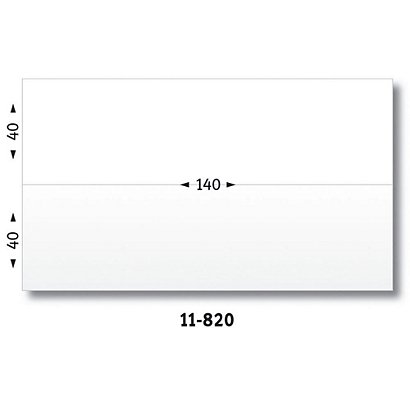 Avery 11820 Etiquettes adhésives blanches pour affranchissement 140 x (2 x 40) mm - Boîte de 1000