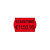 Avery 2-regelige permanente etiketten voor prijstang, rood - 1
