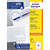 Avery 3653 Etiquettes multi-usage blanches imprimantes jet d'encre et laser 105 x 42,3 mm - 100 feuilles - 1400 étiquettes - 1
