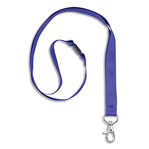 AVERY Boîte de 10 tours de cou avec mousqueton et clip de sécurité. Longueur 44 x largeur 1,5 cm. Bleu AVERY Boîte de 10 tours de cou avec mousqueton et clip de sécurité. Longueur 44 x largeur 1,5 cm. Bleu