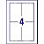 Avery Cartes de visite à bords lisses imprimables recto/verso - Format 128 x 82 mm - Carte blanche mate 260g - C2318-25 - Impression jet d'encre - Pochette de 100 - 4