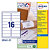AVERY Etichette adesive J8162 - in carta - angoli arrotondati - inkjet - permanenti - 99,1 x 33,9 mm - 16 et/fg - 25 fogli - bianco - 2