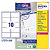 AVERY Etichette adesive L7173 - in carta - angoli arrotondati - permanenti - 99,1 x 57 mm - 10 et/fg - 100 fogli - bianco - 3