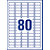 Avery Etichette multiuso rimovibili, Per tutte le stampanti, 35,6 x 16,9 mm, 25 fogli, 80 etichette per foglio, Autoadesive, Bianco - 2
