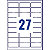 Avery Etichette multiuso rimovibili, Per tutte le stampanti, 63,5 x 29,6 mm, 25 fogli, 27 etichette per foglio, Autoadesive, Bianco - 3