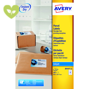 Avery Etichette per indirizzi per pacchi, Per stampanti inkjet, 99,1 x 67,7 mm, 25 fogli, 8 etichette per foglio, Autoadesive, Bianco