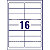 Avery Etichette per indirizzi, Per stampanti laser, 99,1 x 33,9 mm, 25 fogli, 16 etichette per foglio, Autoadesive, Trasparente - 4
