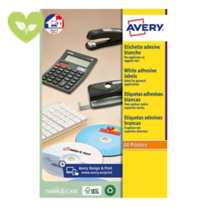 Avery Etichette per prodotti effetto Glossy, Per stampanti inkjet, Rotonde, Diametro 60 mm, 12 etichette per foglio, Bianco lucido (confezione 10 fogli) Avery Etichette per prodotti effetto Glossy, Per stampanti inkjet, Rotonde, Diametro 60 mm, 12 etichette per foglio, Bianco lucido (confezione 10 fogli)