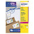 Avery Etiquetas de dirección de paquetes para impresoras láser, 139 x 99,1 mm, 100 hojas, 4 etiquetas por hoja, autoadhesivas, blancas - 1